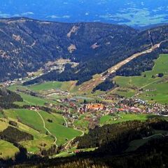 Flugwegposition um 11:51:08: Aufgenommen in der Nähe von St. Blasen, Österreich in 1906 Meter